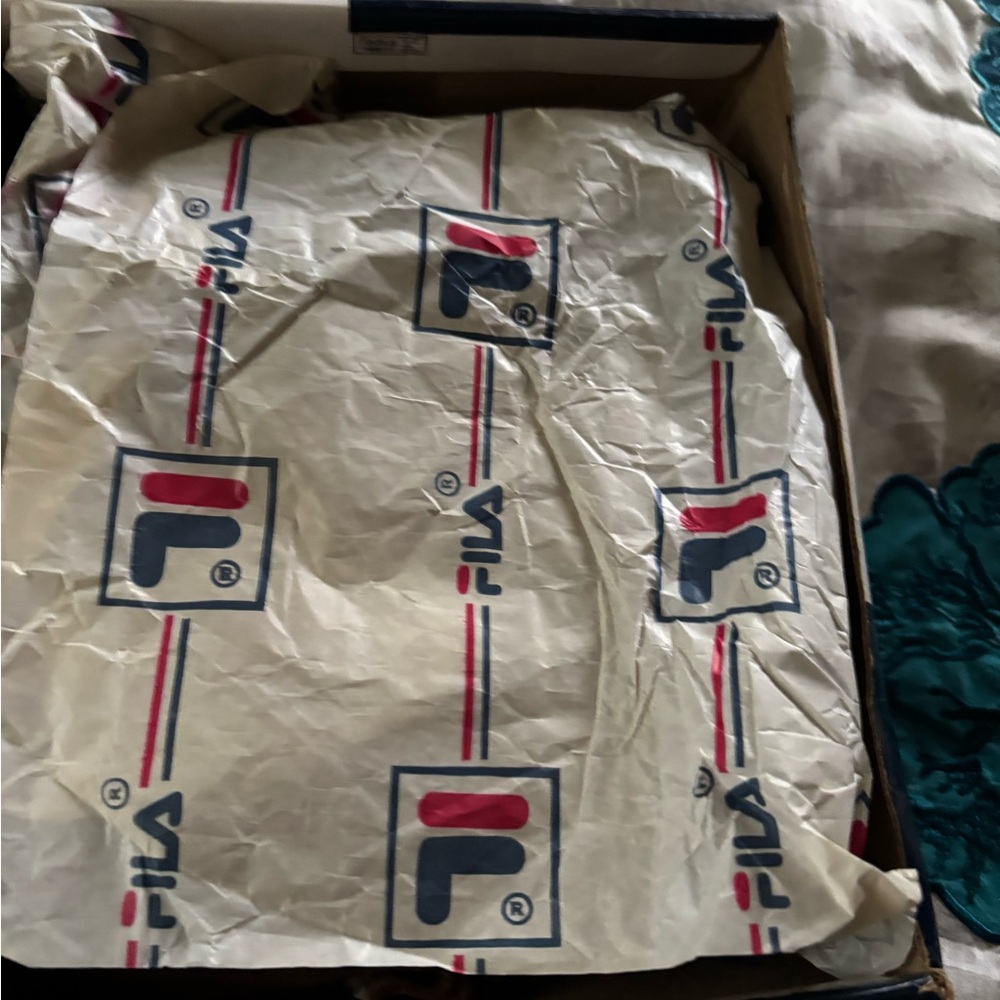 Fila Logo Wrapping with Red, Blue, and White